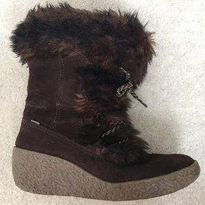 Sporto furry mocassin waterproof brown boots